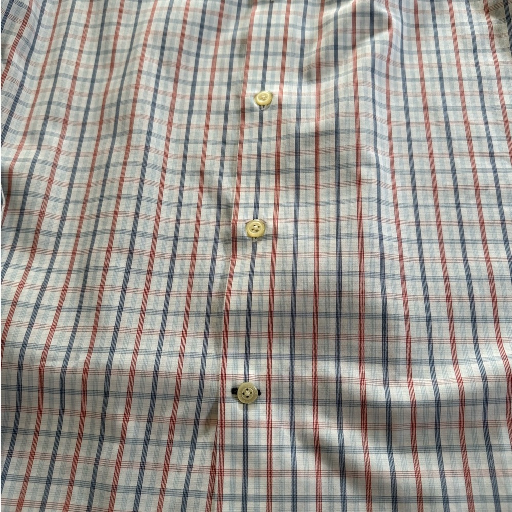 THREE Banana Republic Men's Button-Down Plaid Dress Shirt - Size Medium - Picture 8 of 15